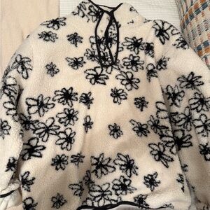 Floral Fleece Pullover
